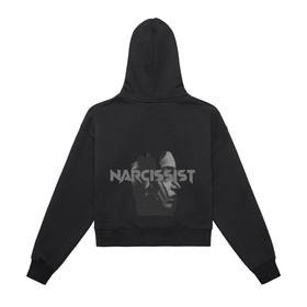 AN ZIP HOODIE - WOMEN - BLACK