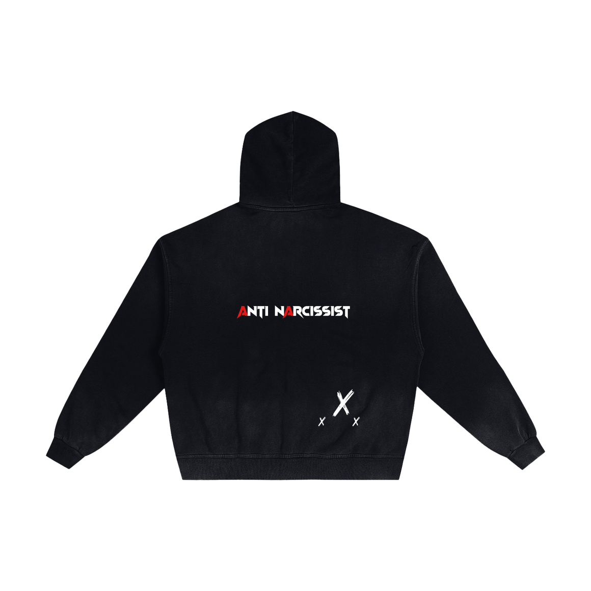 AN ZIP HOODIE - BLACK